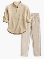 Ensemble homme chemise texturée