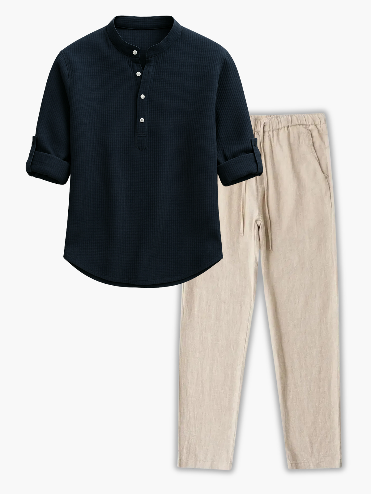 Ensemble homme chemise texturée