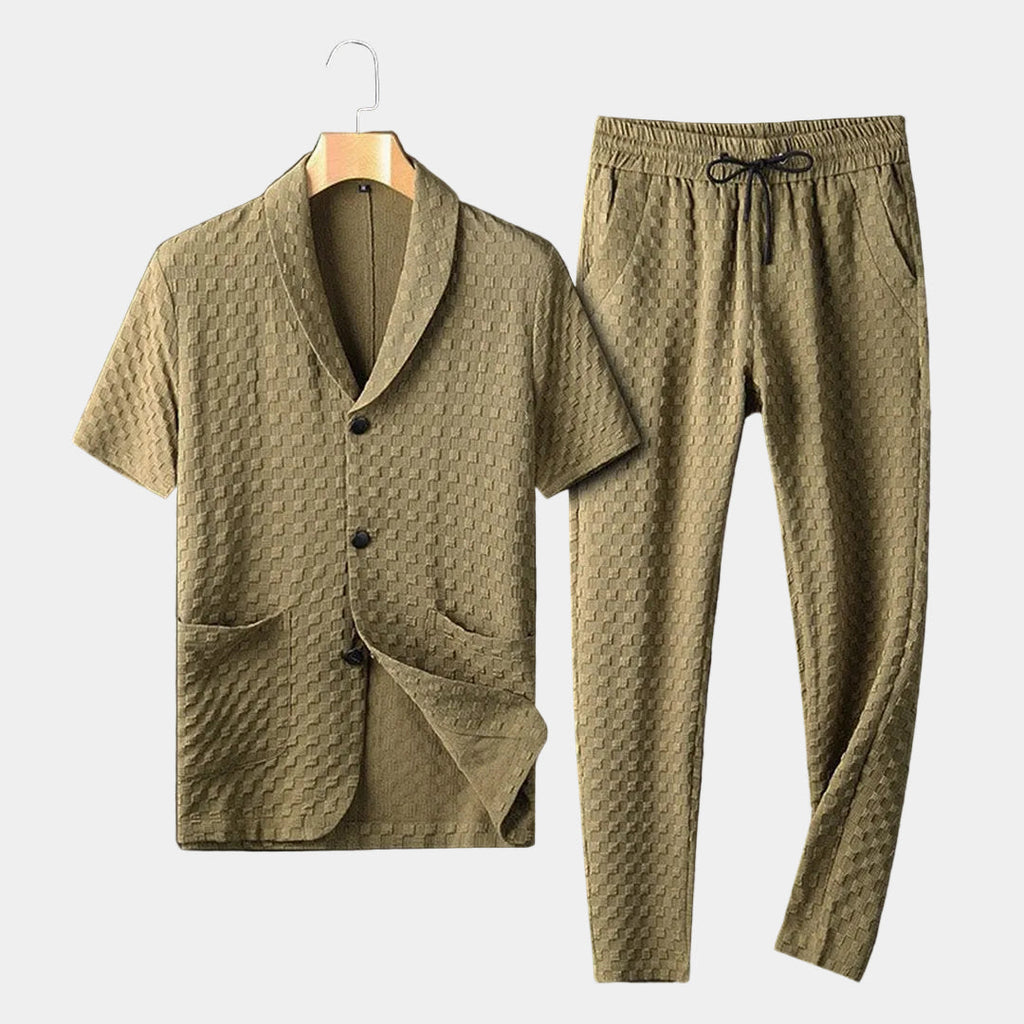 Ensemble homme col châle