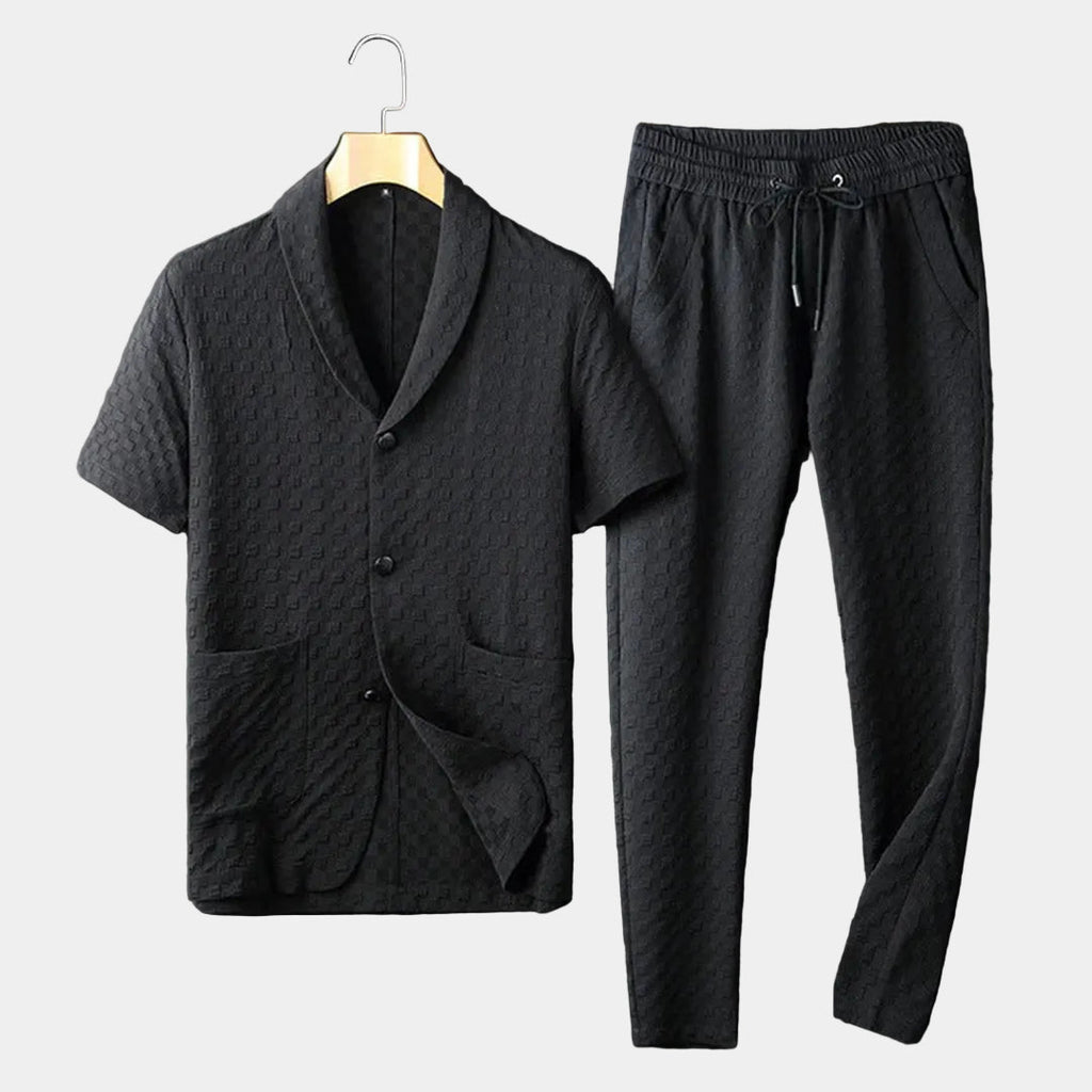 Ensemble homme col châle