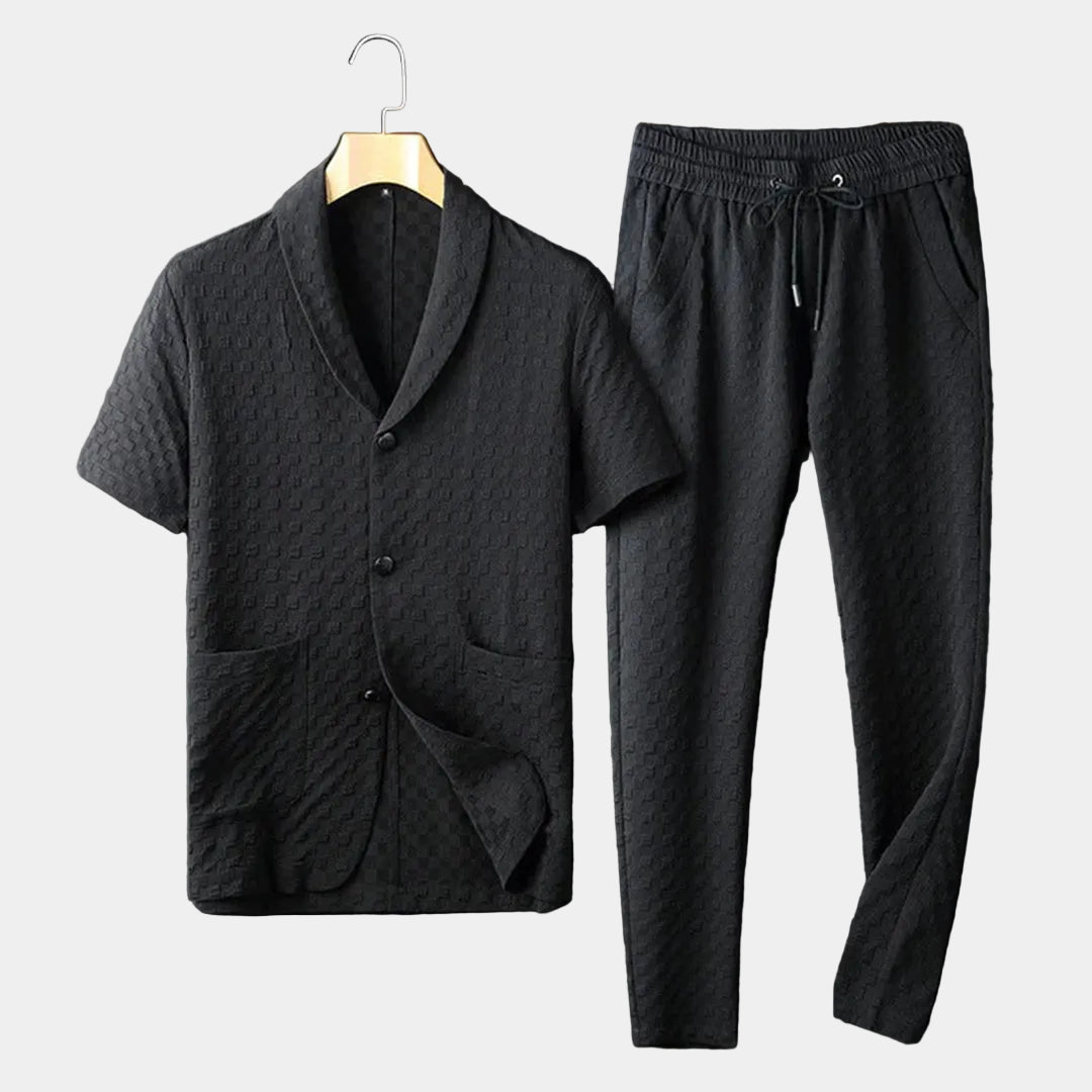 Ensemble homme col châle