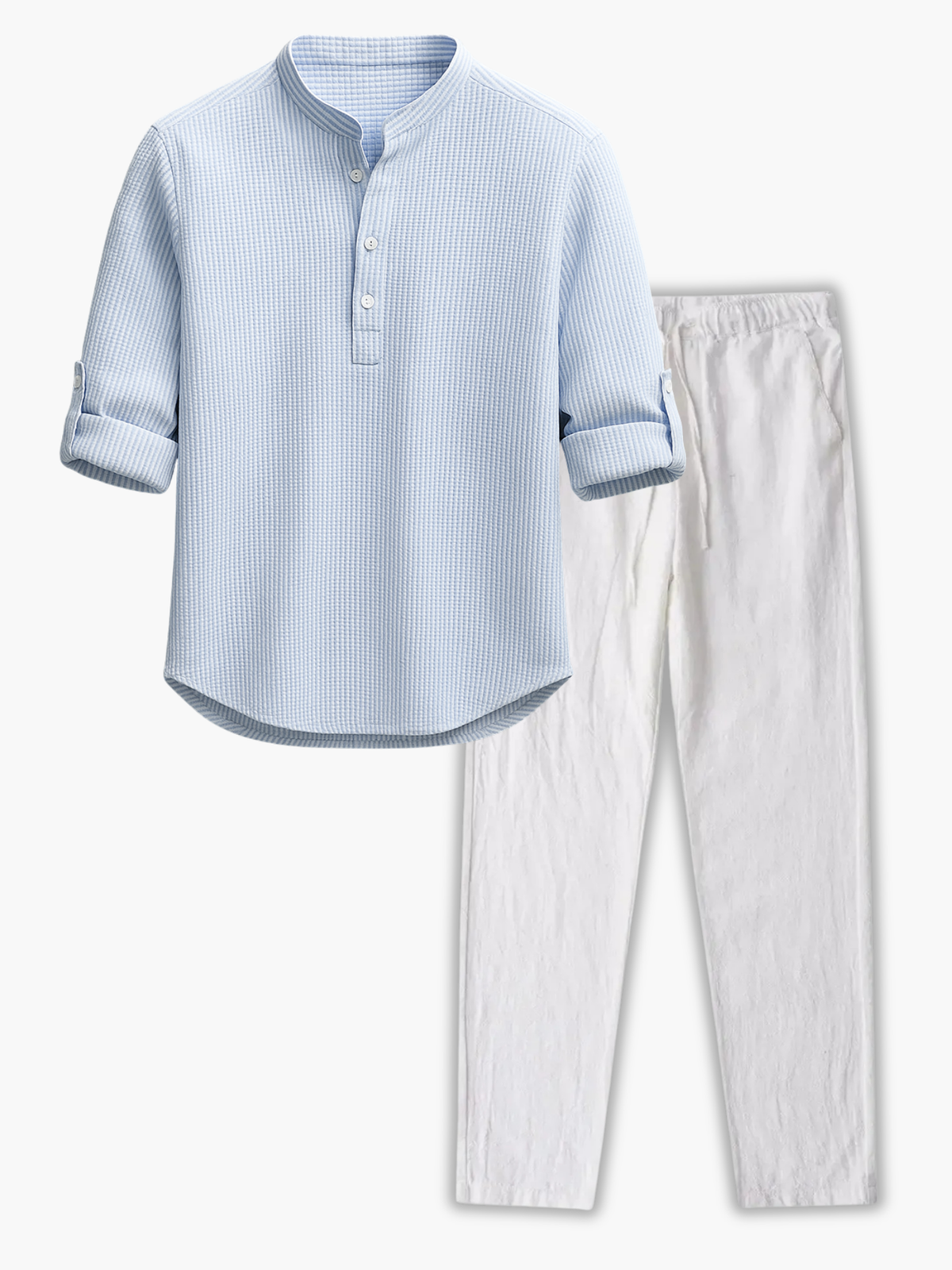 Ensemble homme col mao et pantalon
