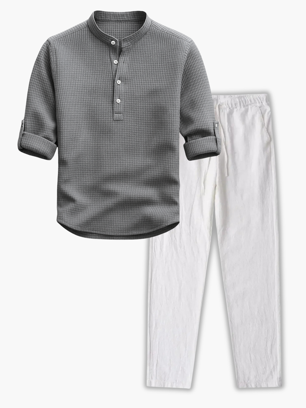 Ensemble homme col mao et pantalon