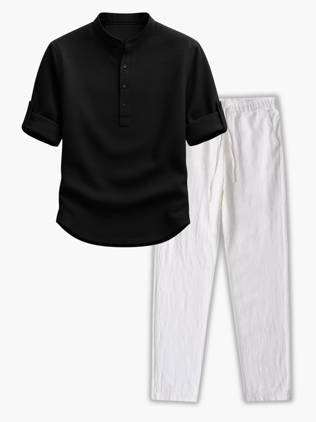 Ensemble homme col mao et pantalon