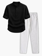 Ensemble homme col mao et pantalon