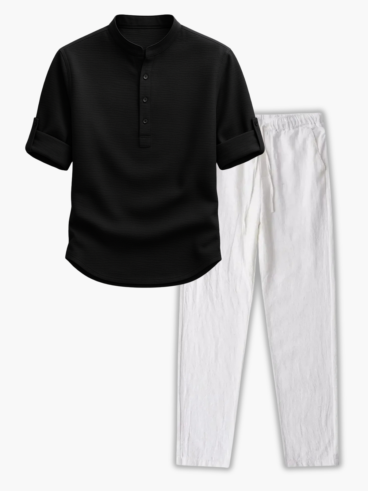 Ensemble homme col mao et pantalon