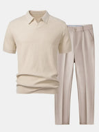 Ensemble homme polo et pantalon ajusté