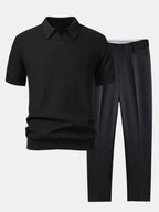 Ensemble homme polo et pantalon ajusté