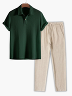 Ensemble homme polo gaufré