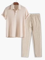 Ensemble homme polo gaufré