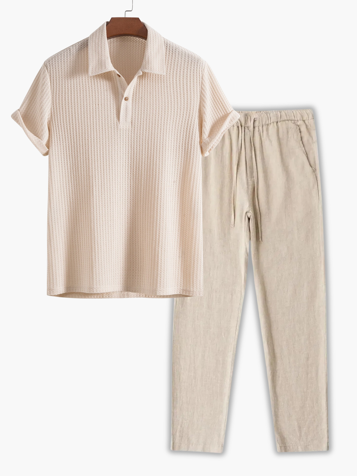 Ensemble homme polo gaufré
