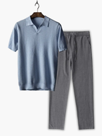 Ensemble homme polo maille texturée