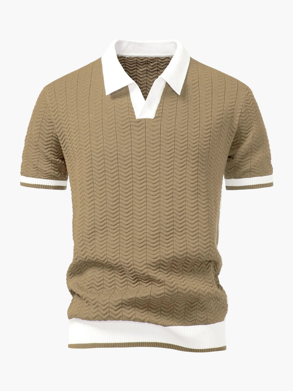 Ensemble homme polo tricoté