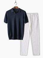 Ensemble Polo à Col Classique et Pantalon