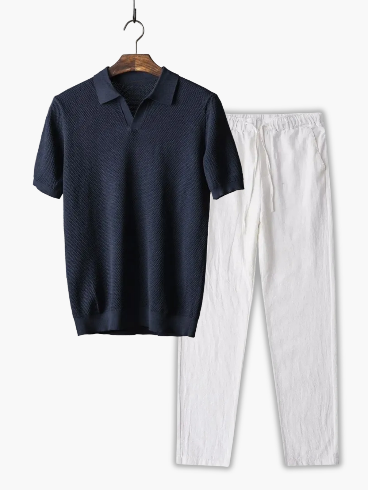Ensemble Polo à Col Classique et Pantalon