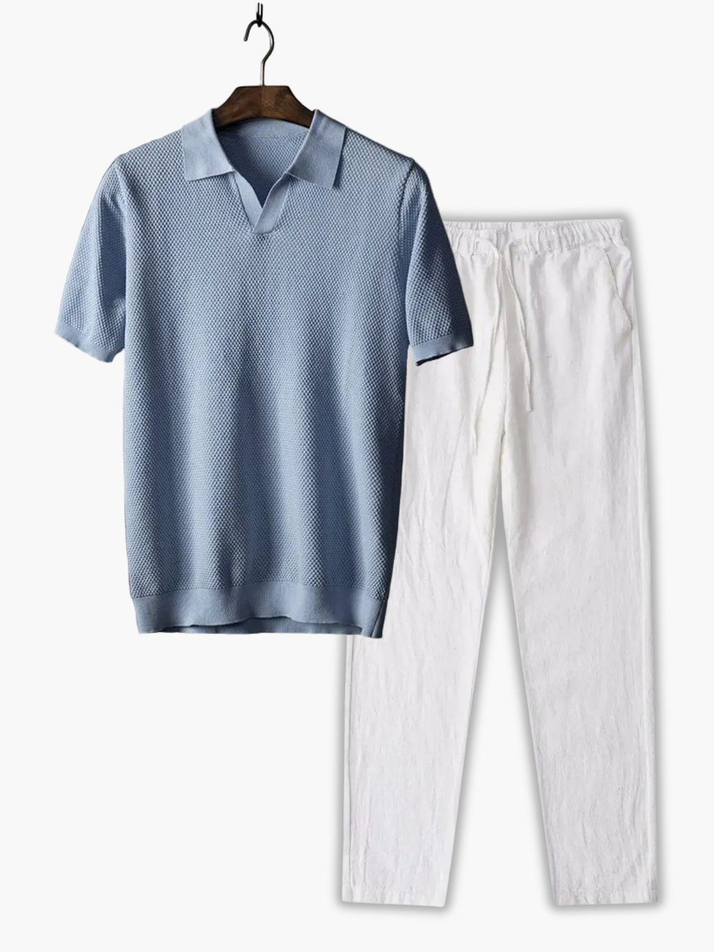 Ensemble Polo à Col Classique et Pantalon