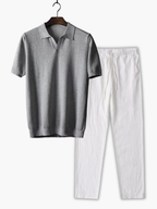 Ensemble Polo à Col Classique et Pantalon