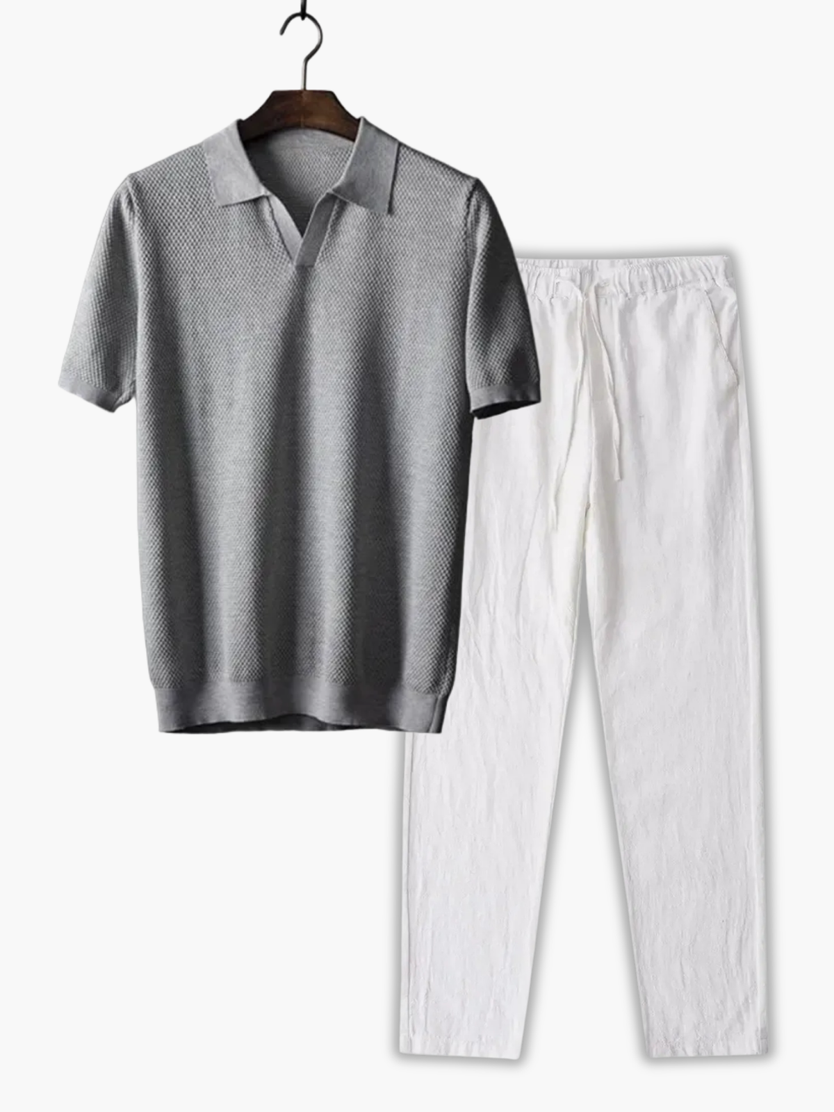 Ensemble Polo à Col Classique et Pantalon