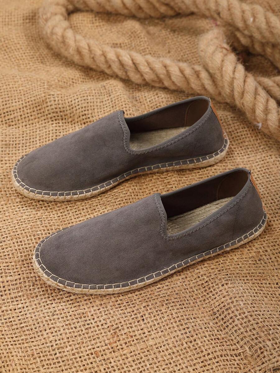 Espadrilles homme à enfiler semelle plate