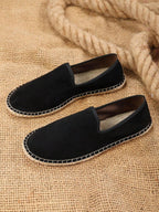 Espadrilles homme à enfiler semelle plate