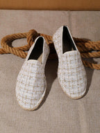 Espadrilles homme à enfiler semelle plate