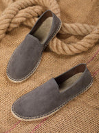 Espadrilles homme à enfiler semelle plate