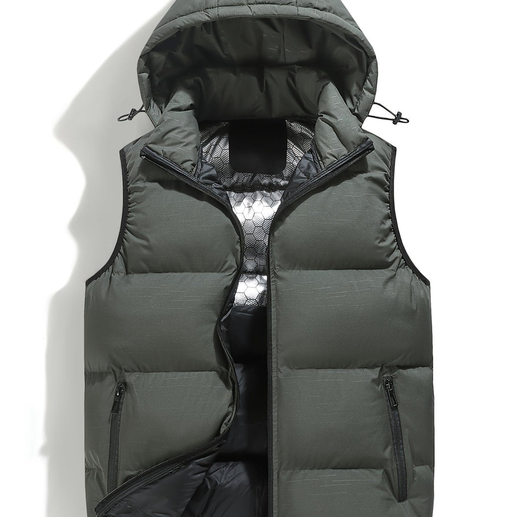 Gilet homme à capuche