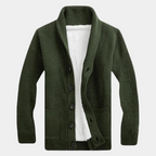 Gilet homme col châle boutonné