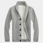 Gilet homme col châle boutonné