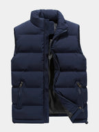 Gilet homme col montant