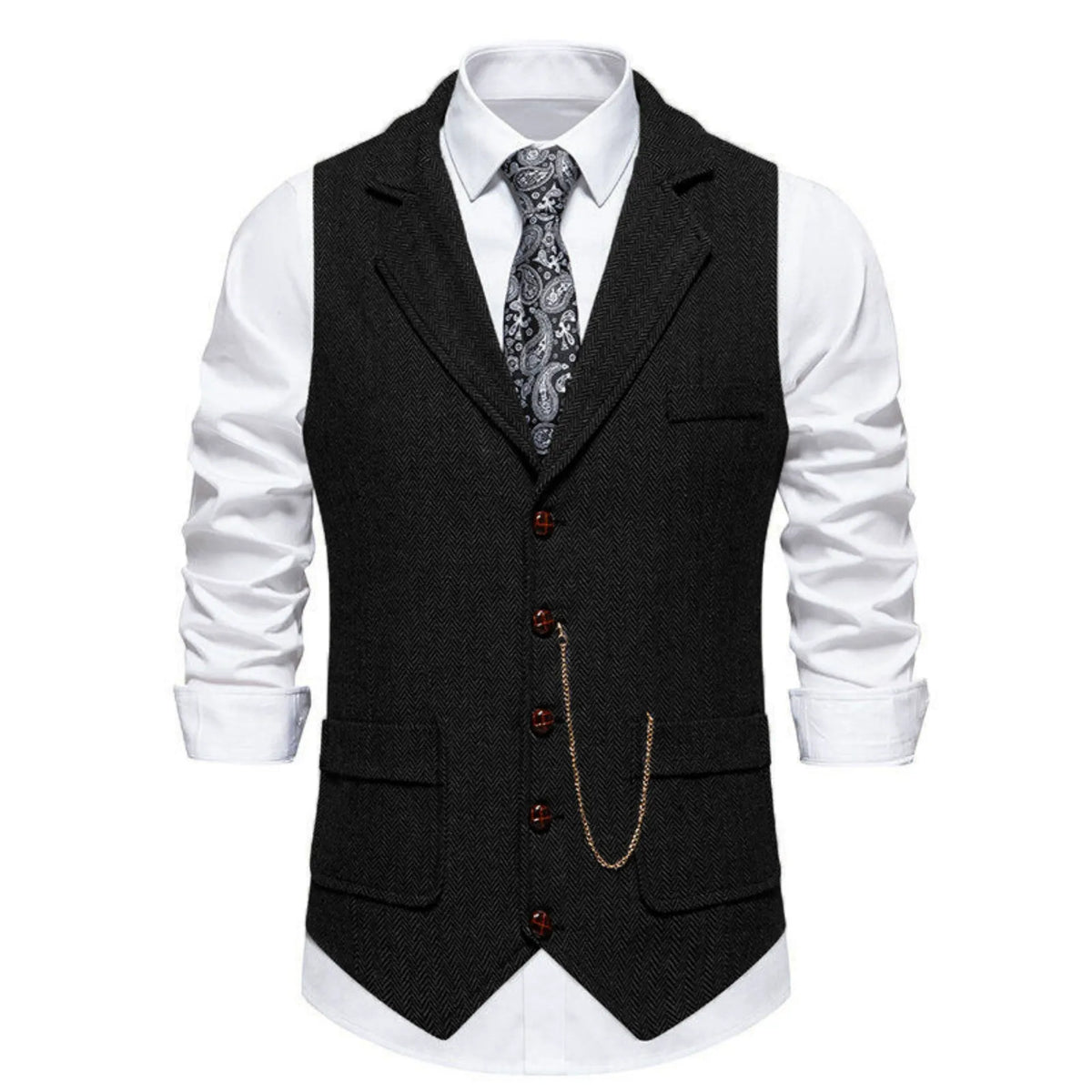 Gilet homme de costume à boutons