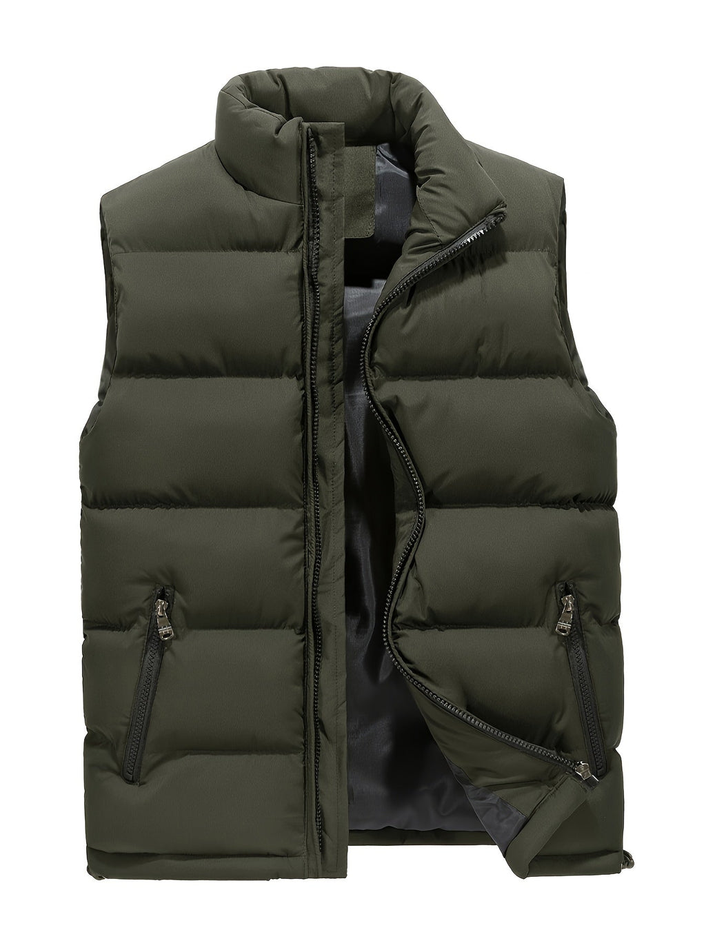 Gilet Homme Matelassé à Col Montant