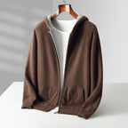Gilet homme zippé à capuche