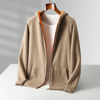 Gilet homme zippé à capuche