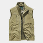 Gilet homme zippé col montant