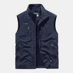 Gilet homme zippé col montant