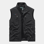 Gilet homme zippé col montant
