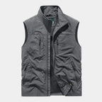 Gilet homme zippé col montant