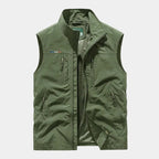 Gilet homme zippé col montant