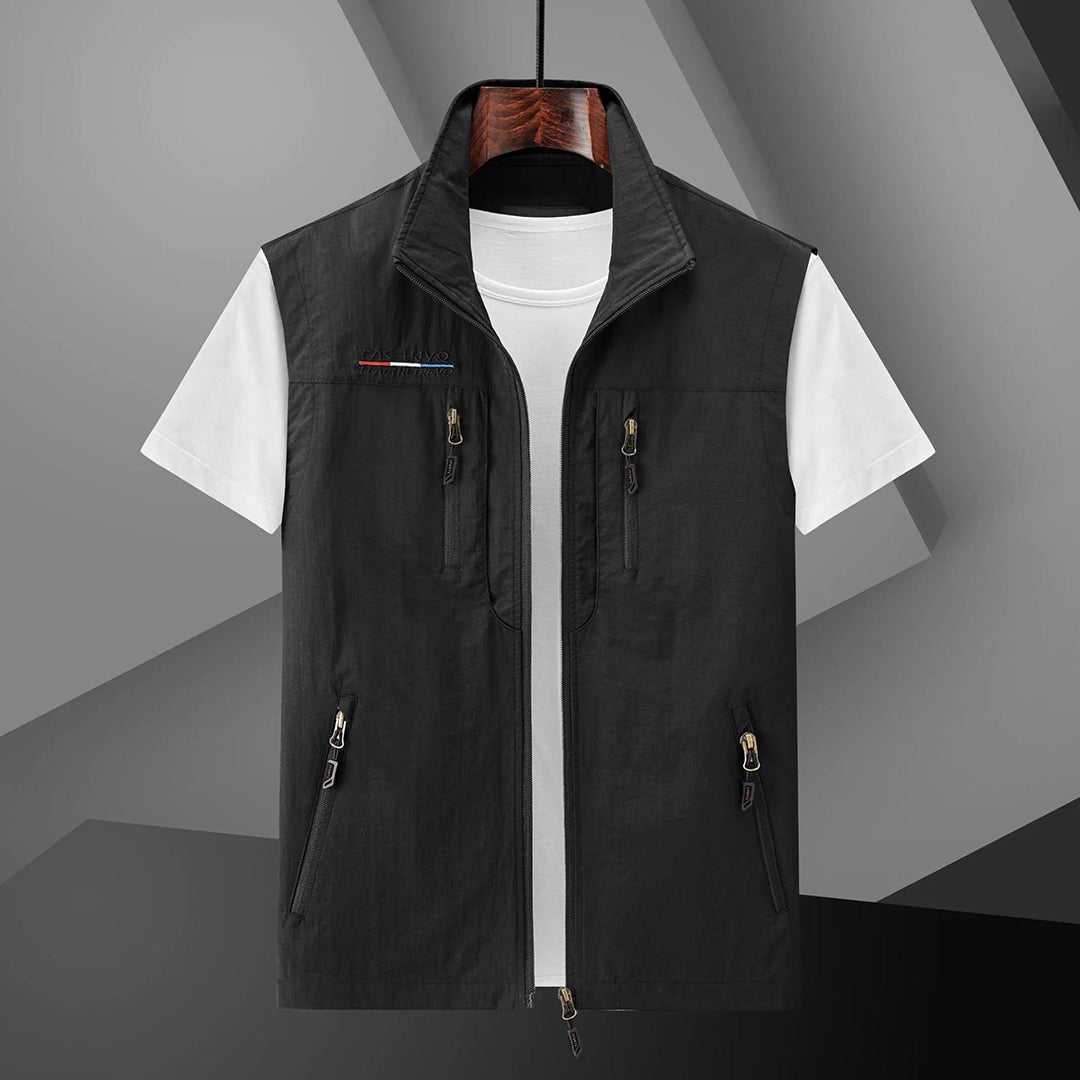 Gilet homme zippé multi-poches