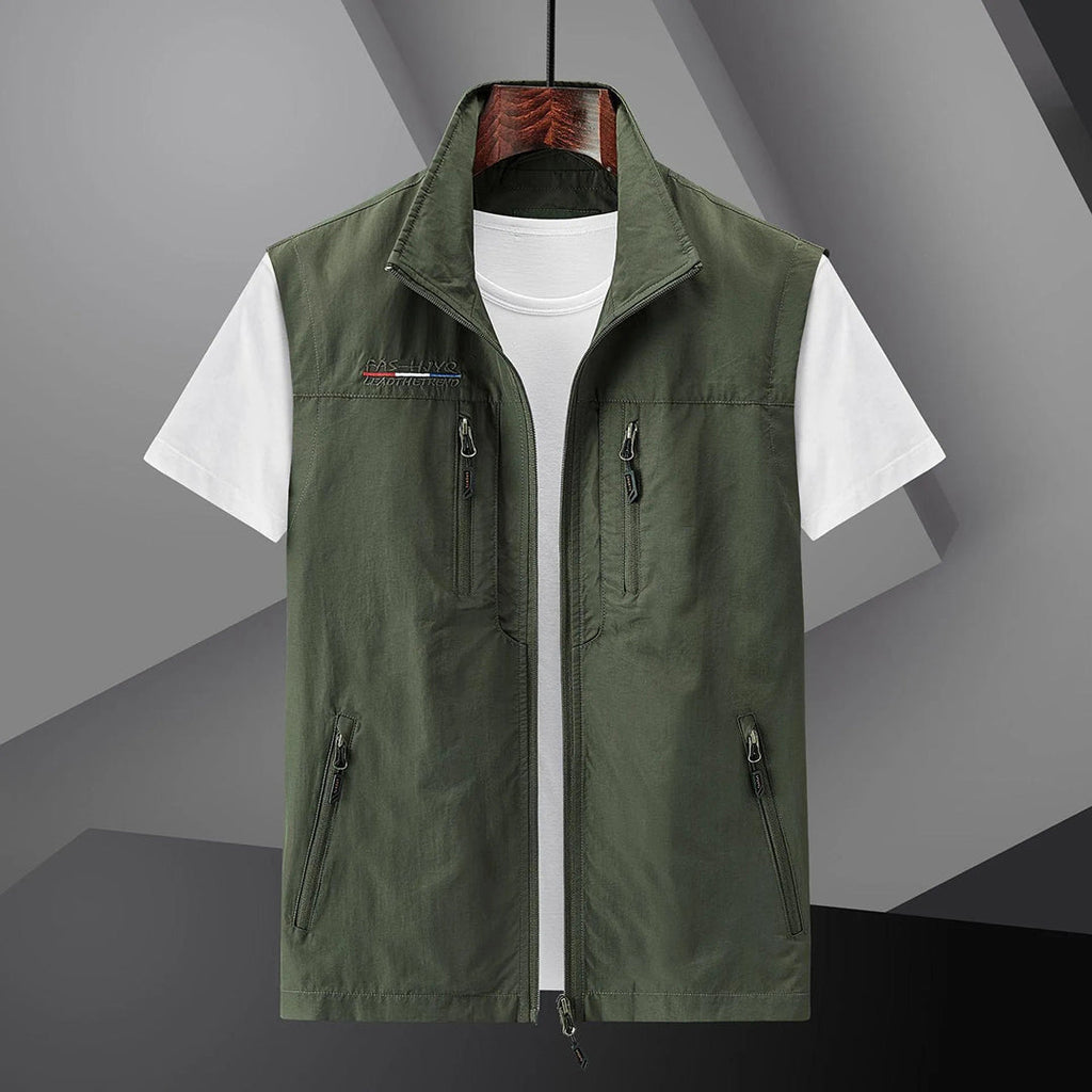 Gilet homme zippé multi-poches