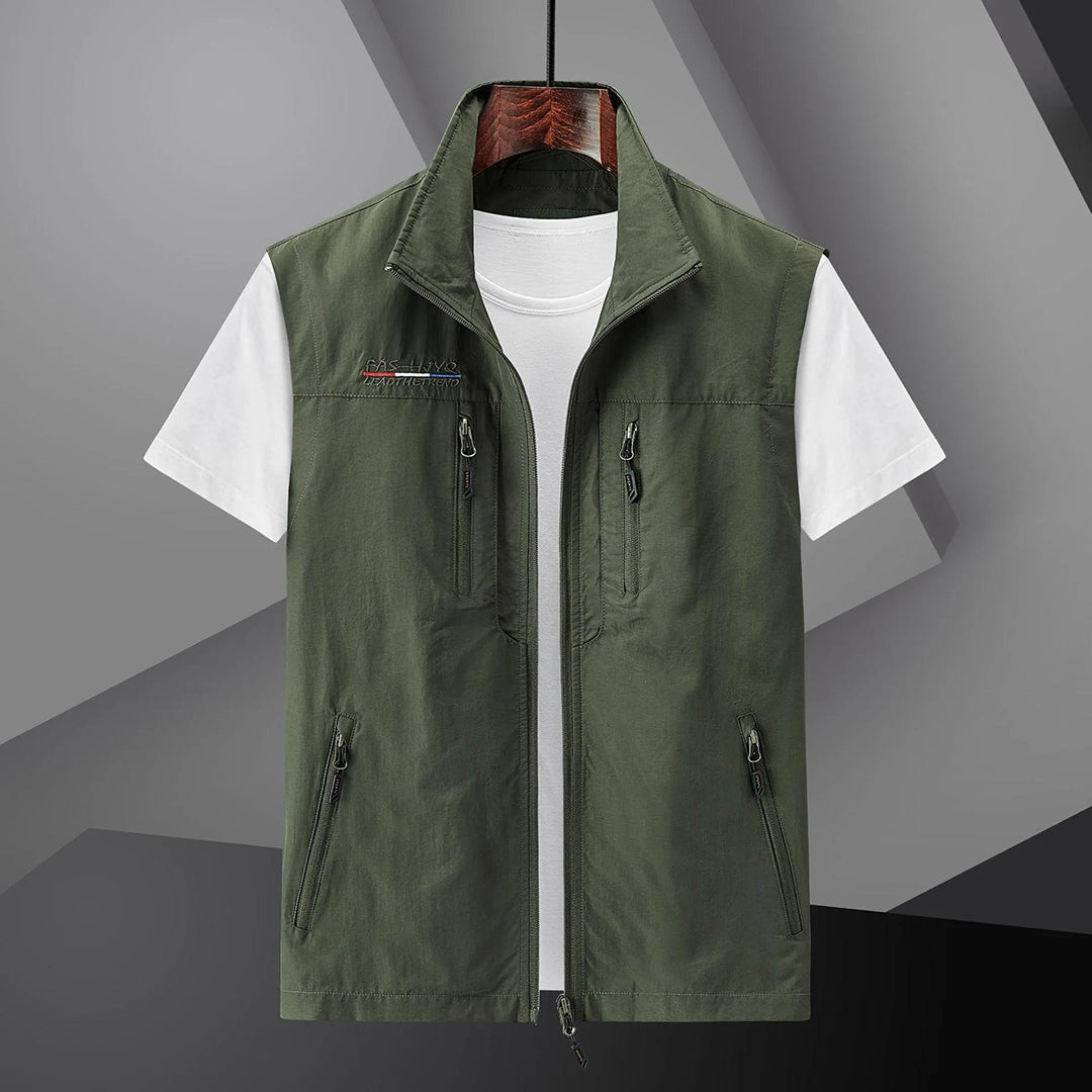 Gilet homme zippé multi-poches