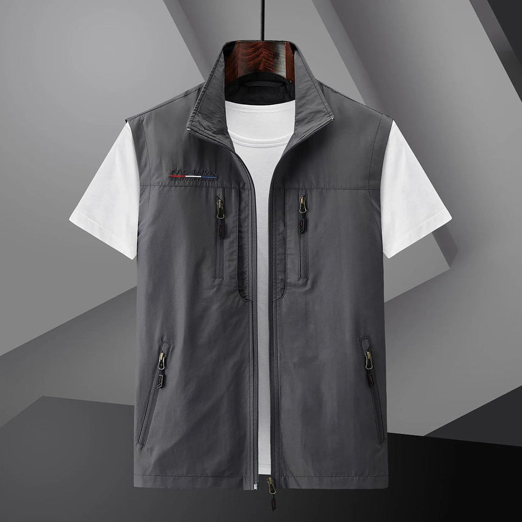 Gilet homme zippé multi-poches