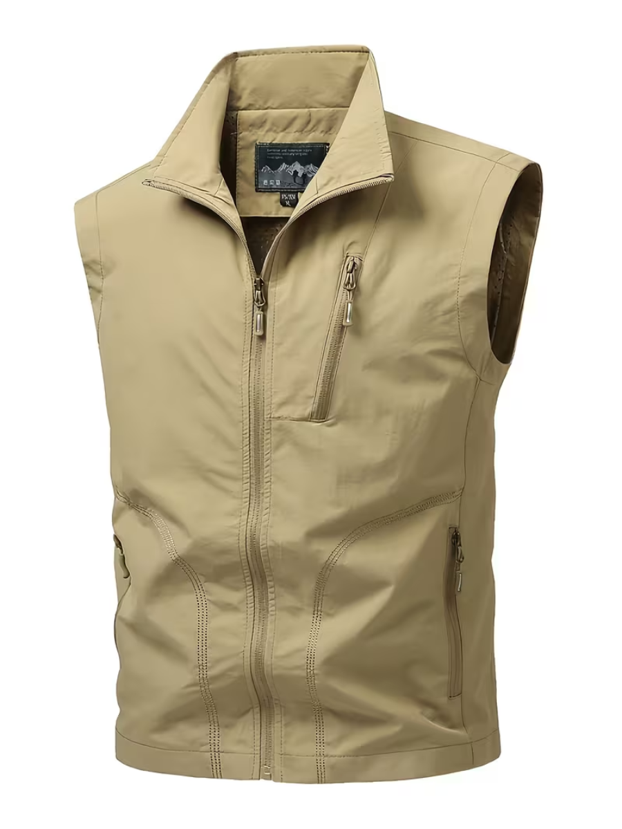 Gilet utilitaire zippé pour hommes