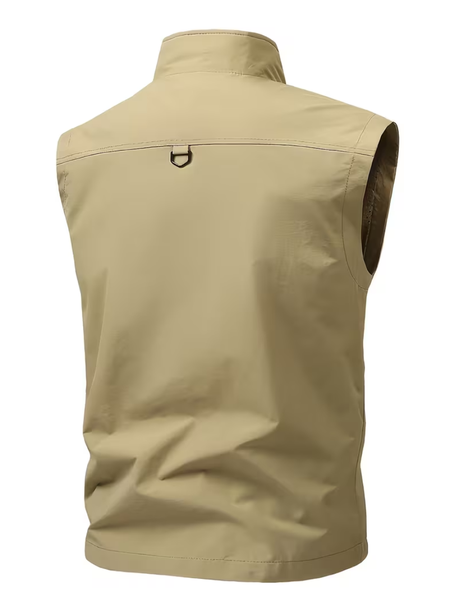 Gilet utilitaire zippé pour hommes