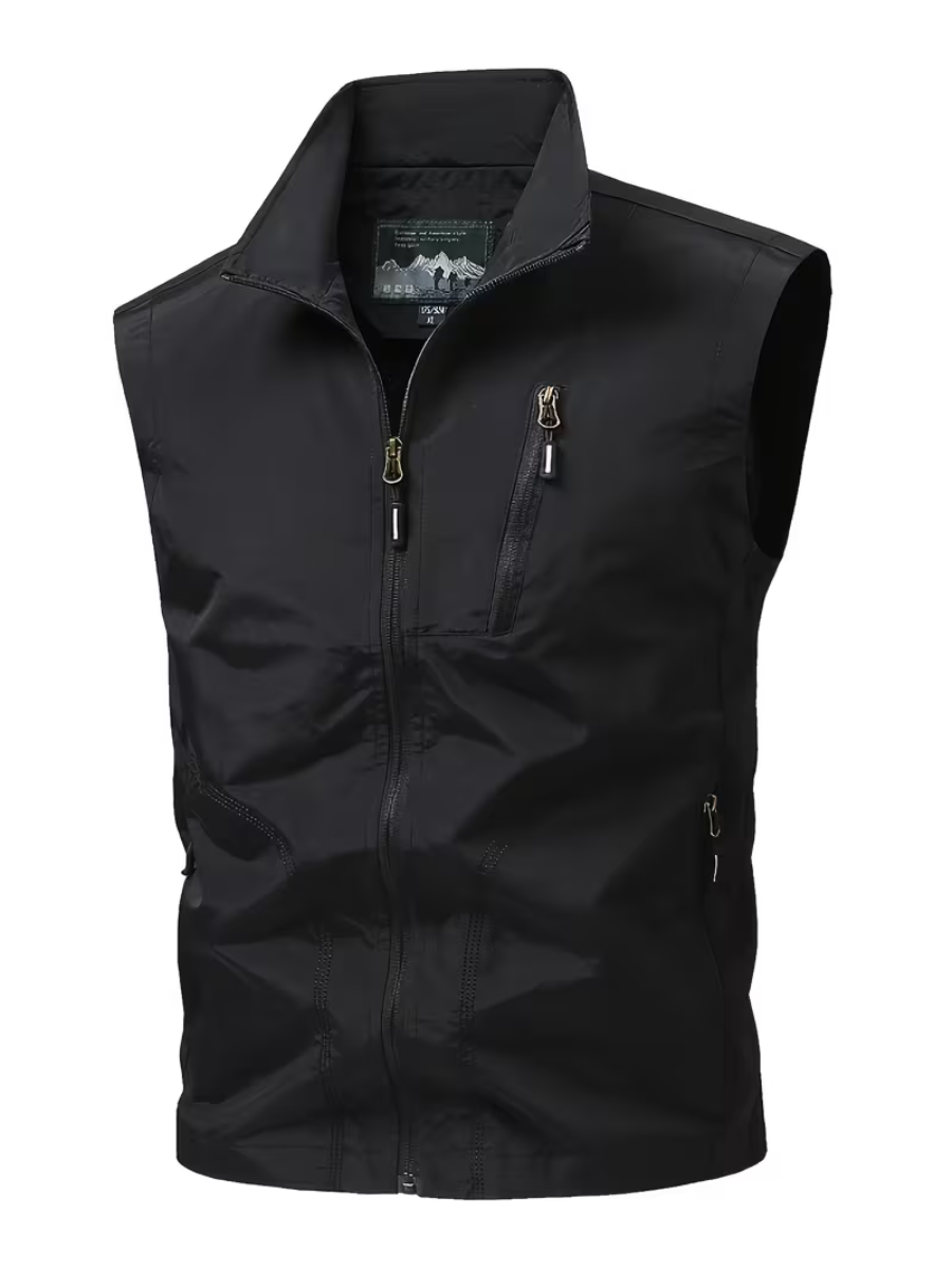 Gilet utilitaire zippé pour hommes