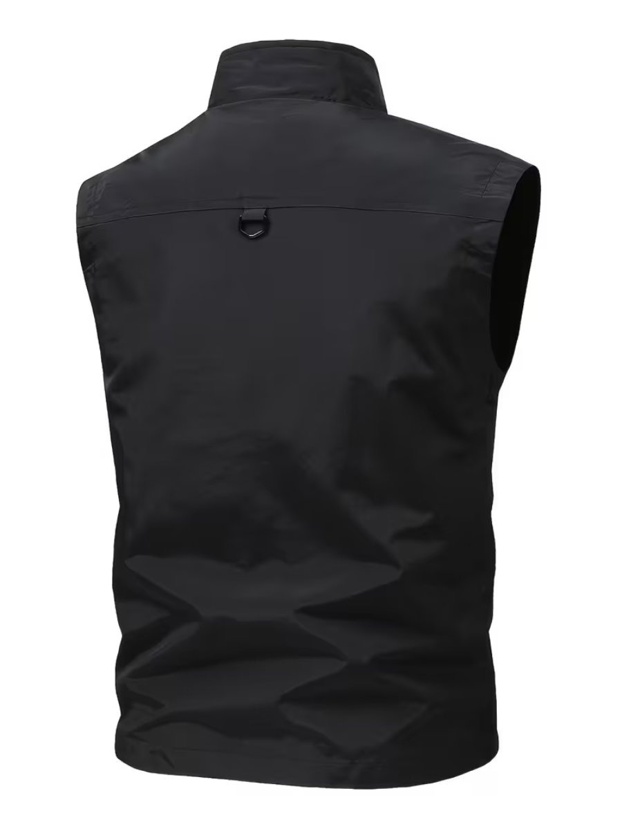 Gilet utilitaire zippé pour hommes