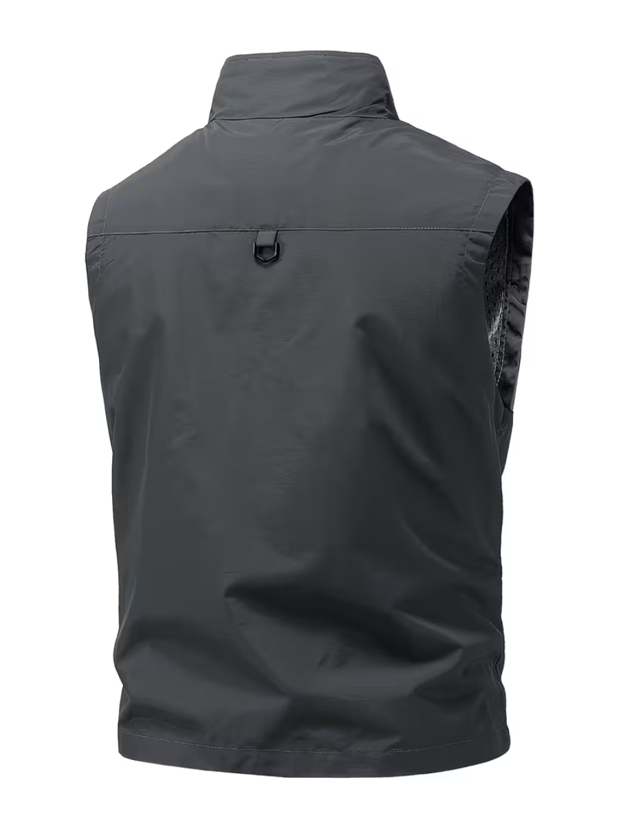 Gilet utilitaire zippé pour hommes