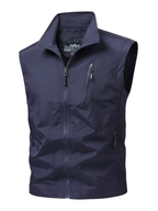 Gilet utilitaire zippé pour hommes