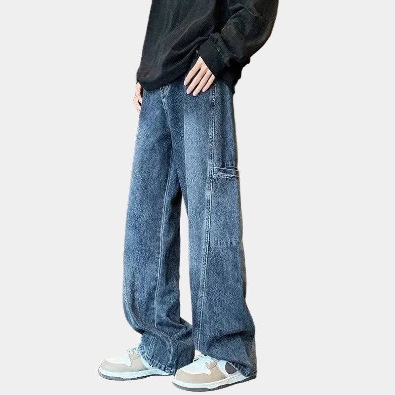 Jean homme coupe large